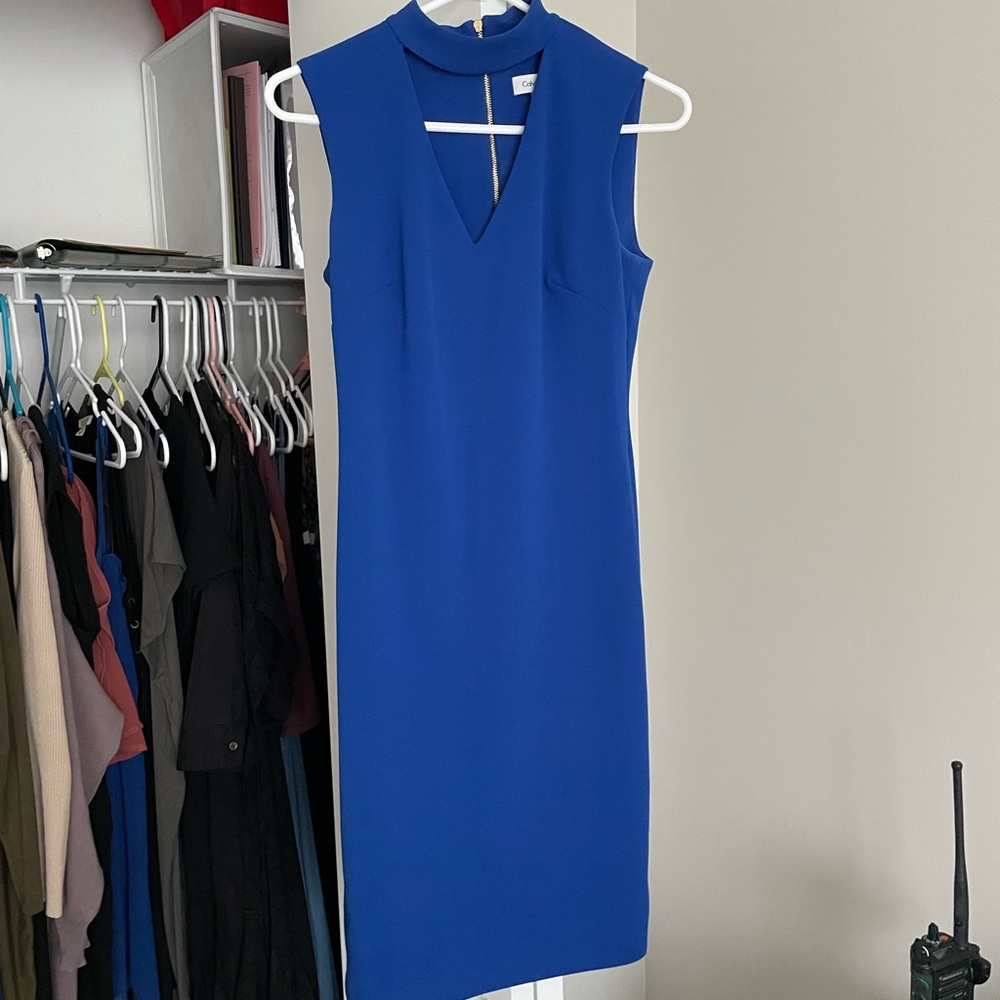 Calvin Klein blue dress